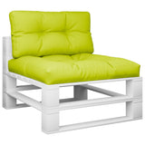 Vidaxl pallepuder 2 stk. Stoffer lysegrøn