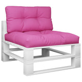 Vidaxl Pallet puder 2 stk stof lyserød