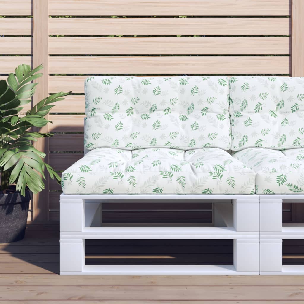 Vidaxl Pallet puder 2 stk. Stofbladmønster