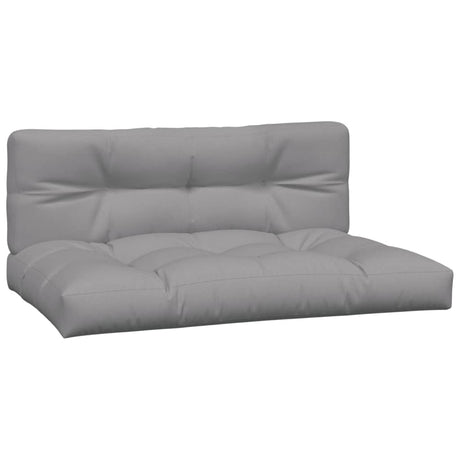 Vidaxl palle puder 2 stk stof grå