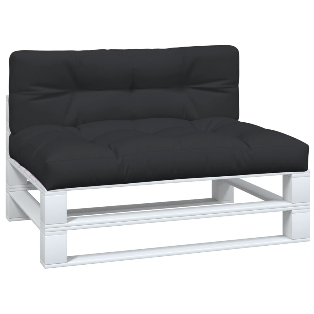 Vidaxl Pallet puder 2 stk stof sort sort