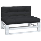 Vidaxl Pallet puder 2 stk stof sort sort