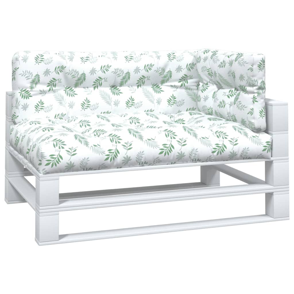 Vidaxl Palletpuder 3 stk. Bladmønster stof