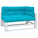 Vidaxl pallepuder 3 stk. Stof turkis