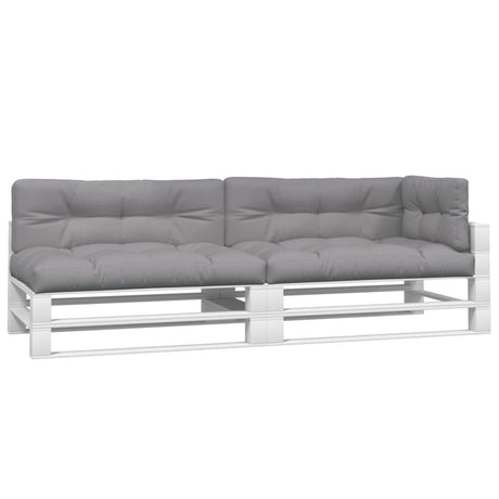 Vidaxl palle puder 5 stk stof grå