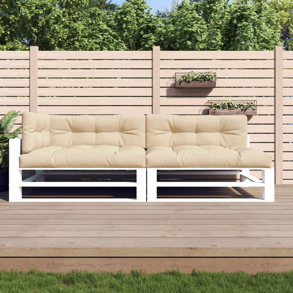 Vidaxl palle puder 5 stk stof beige