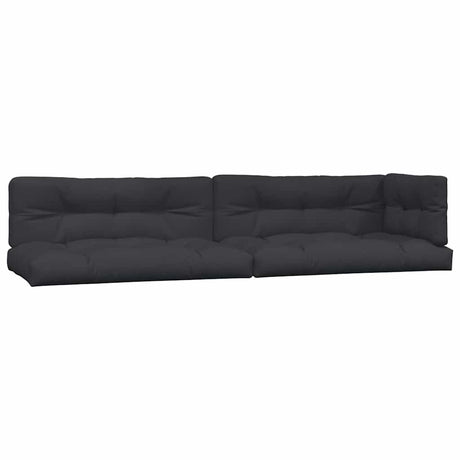 Vidaxl palle puder 5 stk stof sort sort