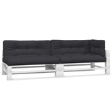 Vidaxl palle puder 5 stk stof sort sort