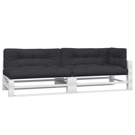 Vidaxl palle puder 5 stk stof sort sort