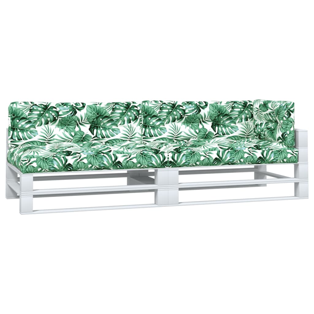 Vidaxl pallepuder 5 pcs stofbladmønster