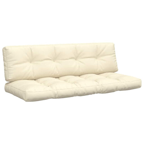 VidaXL pallehynder 2 stk stof cremefarvede