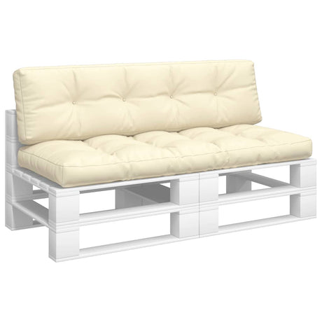 VidaXL pallehynder 2 stk stof cremefarvede