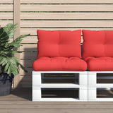 Vidaxl palle puder 2 stk stof rød