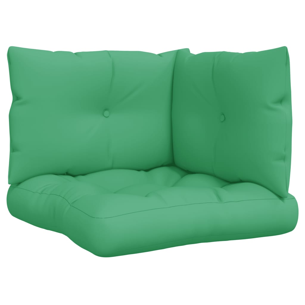 Vidaxl Palletpuder 3 PCS Stof grøn