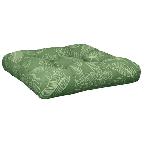 VidaXL pallepude 60x61,5x10 cm bladmønster oxford stof