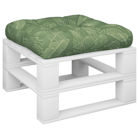 VidaXL pallepude 60x61,5x10 cm bladmønster oxford stof