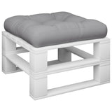 Vidaxl Palletpude 58x58x10 cm stof grå