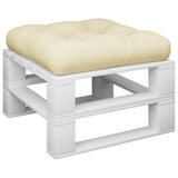 Vidaxl Pallet Pushion 58x58x10 cm Stofcreme-farvet