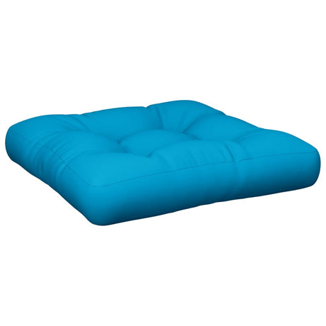 Vidaxl Palle Pushion 58x58x10 cm Stof lyseblå