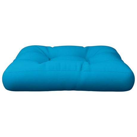 Vidaxl Palle Pushion 58x58x10 cm Stof lyseblå