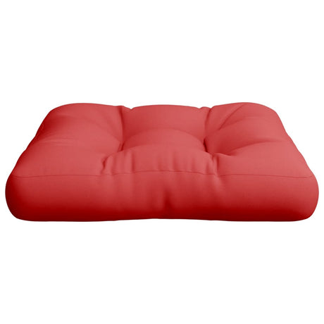 Vidaxl Palletpude 58x58x10 cm stof rød