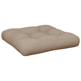Vidaxl Pallet Pushion 58x58x10 cm stof taupe