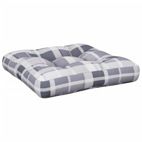 Vidaxl Palletpude 58x58x10 cm diamantmønster stof grå