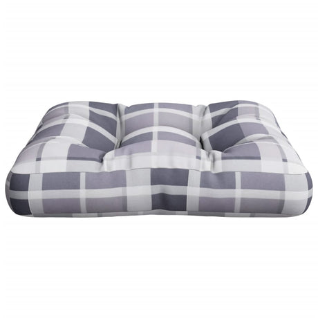Vidaxl Palletpude 58x58x10 cm diamantmønster stof grå