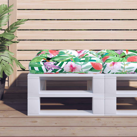 Vidaxl Pallet Pushion 58x58x10 CM Oxford Fabric Multi-Colored
