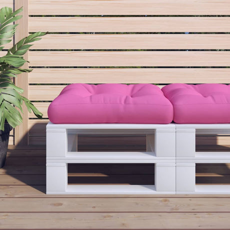 Vidaxl Pallet Pushion 58x58x10 CM Oxford Stof Pink