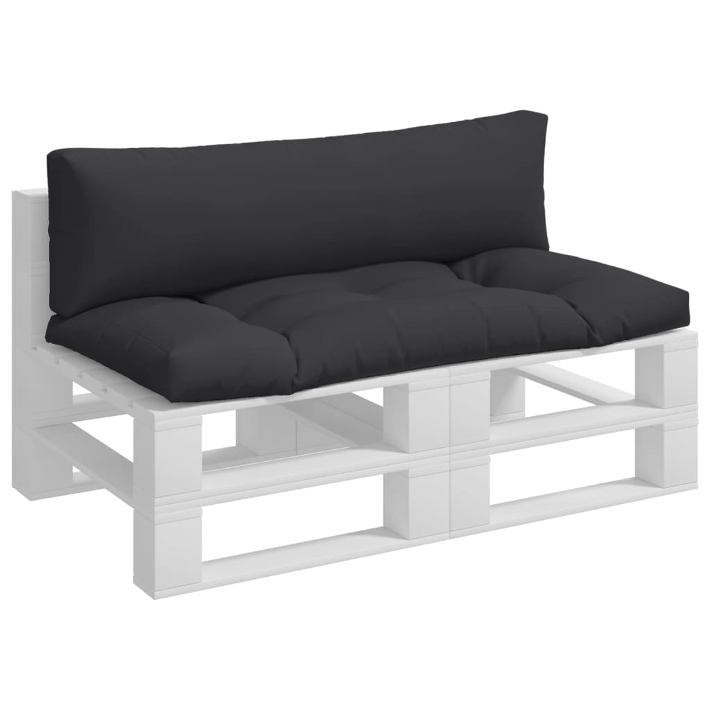 Vidaxl Pallet puder 2 stk stof sort sort