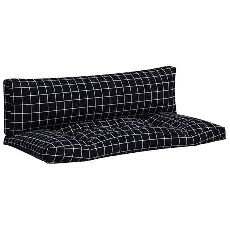 Vidaxl palle puder 2 stk diamant mønster oxford stof sort