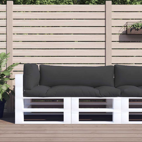 Vidaxl palletkussens 3 st stof zwart