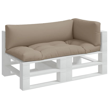 Vidaxl palletkussens 3 st stof taupe