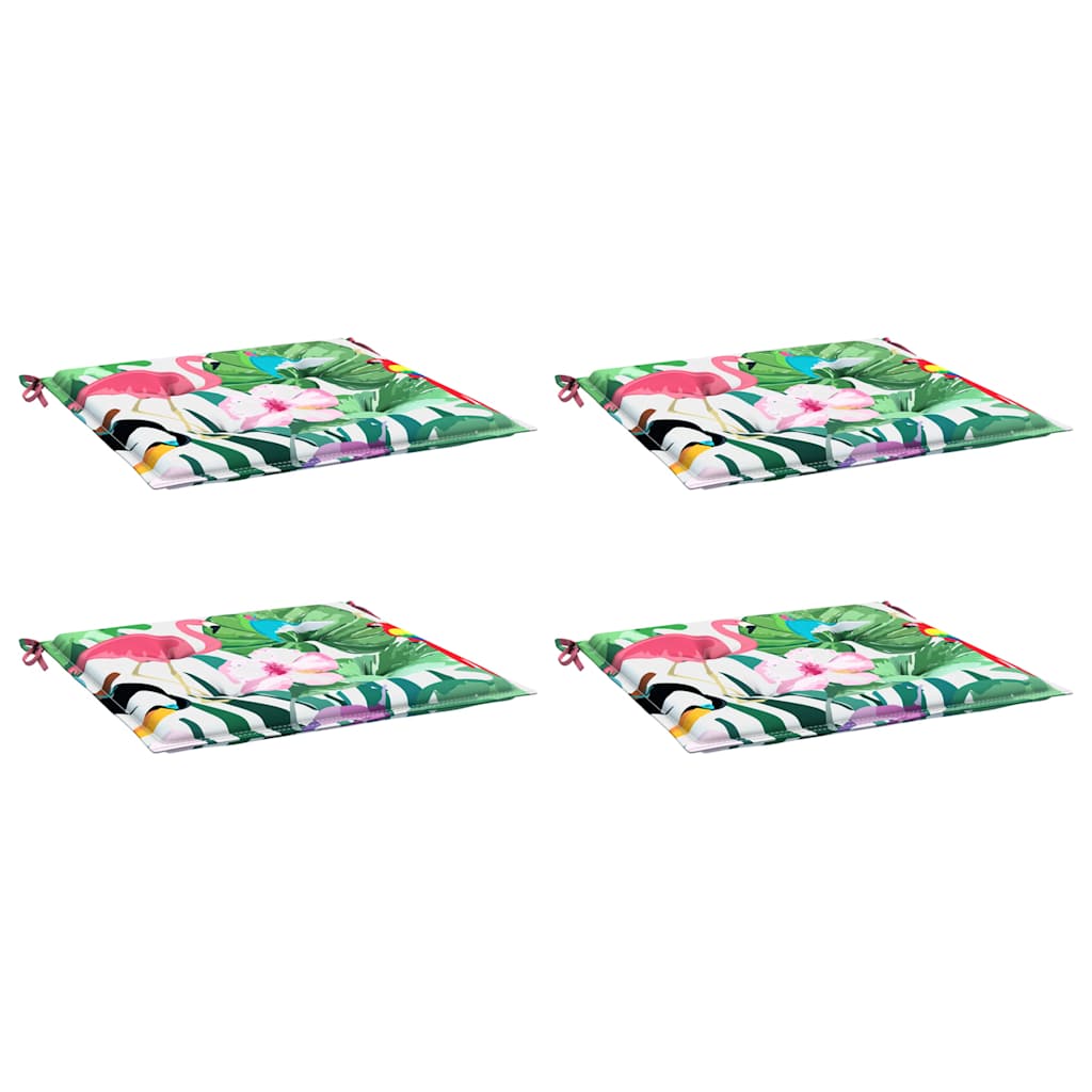 Vidaxl Garden Stol Puder 4 PCS 40x40x4 cm stof Flerfarvet