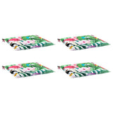 Vidaxl Garden Stol Puder 4 PCS 40x40x4 cm stof Flerfarvet