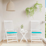 Vidaxl Garden stolpuder 2 stk 40x40x4 cm stof turkis