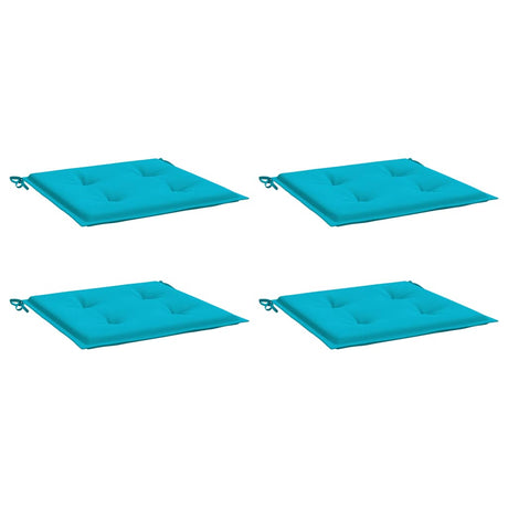 Vidaxl Garden stolpuder 4 stk 40x40x4 cm stof turkis
