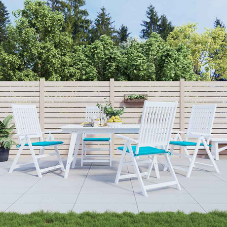 Vidaxl Garden stolpuder 4 stk 40x40x4 cm stof turkis
