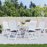 Vidaxl Garden Stol Puder 6 PCS Diamond Mønster 50x50x3 cm Stof sort sort