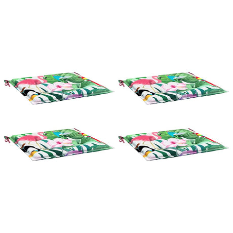 Vidaxl Garden Stol Puder 4 PCS 50x50x4 cm stof Flerfarvet