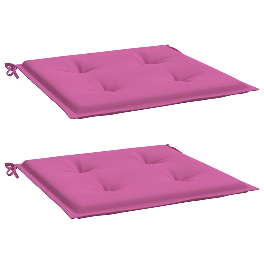 Vidaxl Garden Stol Puder 2 PCS 50x50x4 cm stofrosa