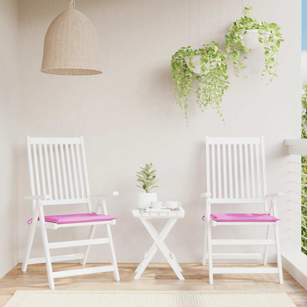 Vidaxl Garden Stol Puder 2 PCS 50x50x4 cm stofrosa
