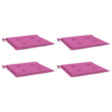 Vidaxl Garden Stol Puder 4 PCS 50x50x4 cm stofrosa