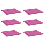 Vidaxl Garden Stol Puder 6 PCS 50x50x4 cm stofrosa