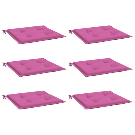 Vidaxl Garden Stol Puder 6 PCS 50x50x4 cm stofrosa
