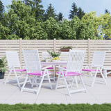 Vidaxl Garden Stol Puder 6 PCS 50x50x4 cm stofrosa