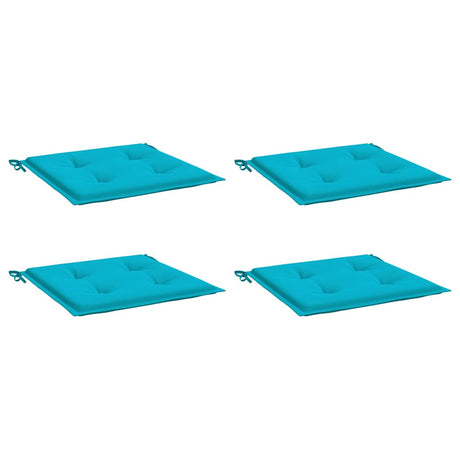 Vidaxl Garden Stol Puder 4 PCS 50x50x4 cm stof turkis