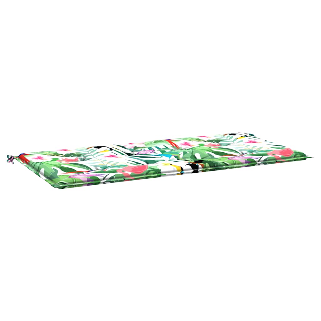 Vidaxl Garden Bench Pushion 100x50x4 cm Oxford Stof Multi-farvet