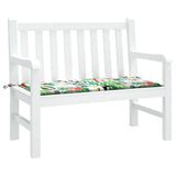 Vidaxl Garden Bench Pushion 100x50x4 cm Oxford Stof Multi-farvet